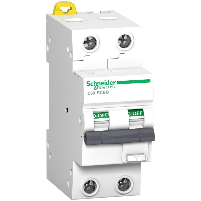 A9D27232 Schneider - Disjoncteur différentiel bipolaire 2P 32A - 30mA - Courbe C - Type A-Si - 6kA - Acti9 RCBO IC60