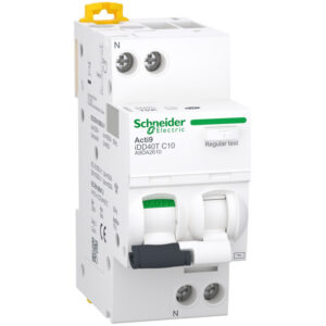 A9DA2610 - Disjoncteur différentiel 1P+N 30mA - 10A - Type AC - 6kA - Schneider iDD40T