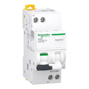 A9DC3606 Schneider - Disjoncteur différentiel unipolaire + neutre1P+N - 6A - 30mA - Courbe C - Type A - 6kA - Acti9 IC40
