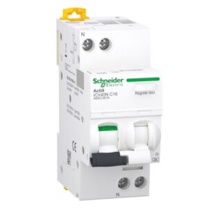 A9DC3616 Schneider - Disjoncteur différentiel unipolaire + neutre 1P+N - 16A - 30mA - Courbe C - Type A - 6kA - Acti9 IC40