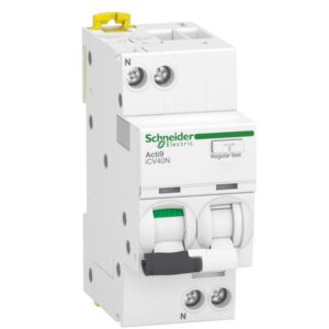 A9DC3620 Schneider - Disjoncteur différentiel unipolaire + neutre 1P+N - 20A - 30mA - Courbe C - Type A - 6kA - Acti9 IC40