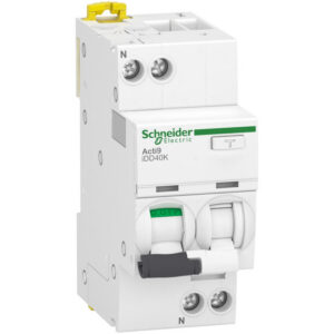 A9DK1610 - Disjoncteur différentiel 1P+N 30mA - 10A - Type AC courbe C - 4,5kA - Schneider iDD40K Acti9
