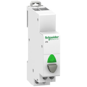A9E18038 Schneider - Bouton poussoir modulaire + signalisation lumineuse- Gris - 1NO - 20A - 230Vca