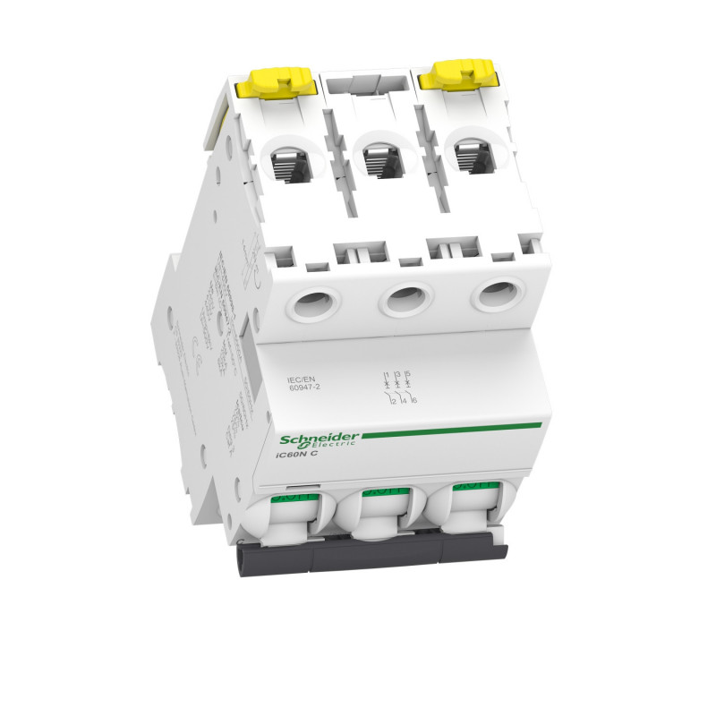 A9F77320 Schneider iC60N disjoncteur triphasé Schneider 20A - 3P - courbe C - 10kA - À vis