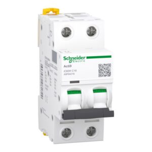 A9F84216 Schneider iC60H disjoncteur bipolaire Schneider 16A - 2P - courbe C - 15kA - Bornes à vis
