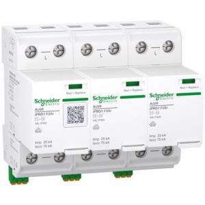 A9L1F325 Schneider - Acti9 IPRD1F25r - Parafoudre autoprotégé - triphasé + neutre Type 1+2 - 25kA