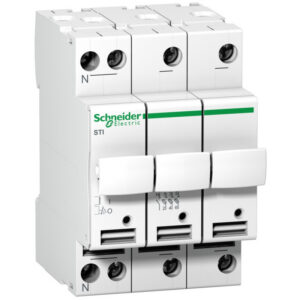 A9N15658 Sectionneur porte fusible Schneider 20A - 3P+N - pour fusibles 10x38mm - Schneider Acti9 STI