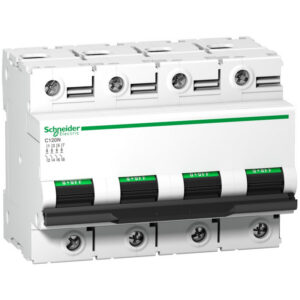 A9N18392 Schneider C120N disjoncteur tétrapolaire Schneider 100 A - 4P - courbe D - 10kA - À vis