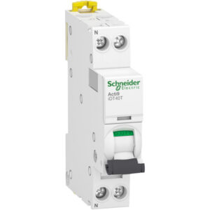 A9P71616 disjoncteur phase neutre - 1P+N - 16A - courbe C - À vis - Schneider Electric Acti9 iDT40K