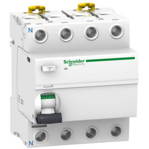 A9R11463 - Interrupteur différentiel tétrapolaire 30mA - 63A - Type AC - Schneider Acti9 iID - 4 modules