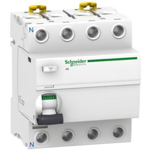 A9R41463 - Interrupteur différentiel tétrapolaire 63A 30mA - Type AC - Schneider Acti9 iID IC60N - 4 modules - bornes à vi