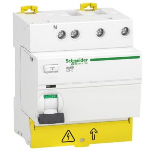A9R43763 Schneider - Interrupteur différentiel tétrapolaire 3P+N 63A 30mA - Type A iID - Acti9 iID