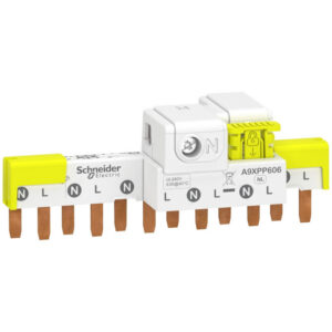 A9XPP606 Schneider - Peigne avec connecteur pour disjoncteur 1P+N - Pas 9mm - 6 modules Acti 9 iDT40