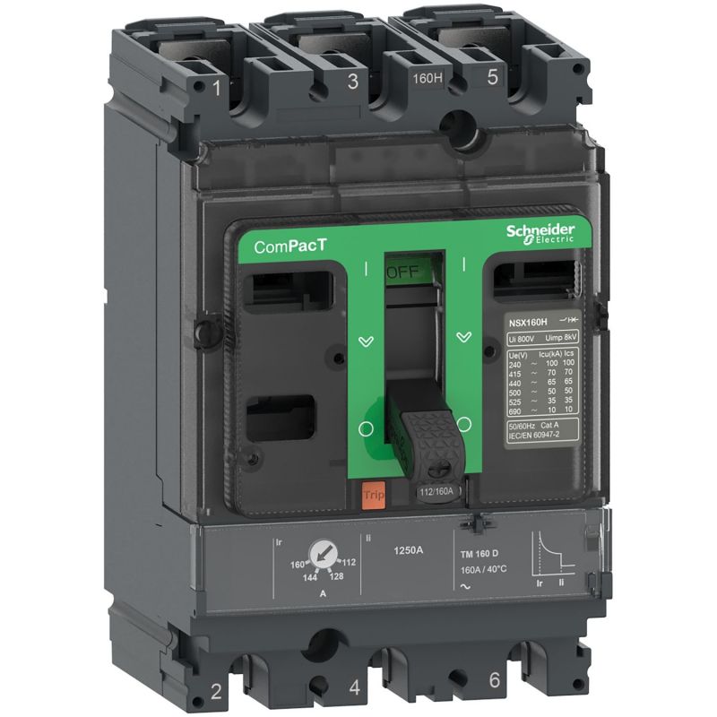 C10F3TM050 Schneider ComPact NSX100/160/250 - disjoncteur 50A TM-D - 36kA - 3P