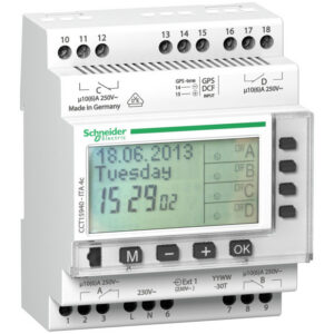 CCT15940 Schneider - horloge modulaire annuelle - 24h/7jours/année - 4 canaux - Acti9 ITA