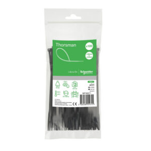 Schneider - Collier de serrage plastique en rilsan noir 150x3,6mm - nylon - lot de 100 colliers serre-câbles