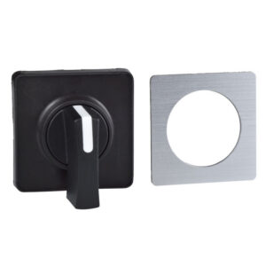 KBC1H Schneider Harmony - Sélecteur noir plastron 45x45mm avec étiquette metal compatible commutateur Harmony