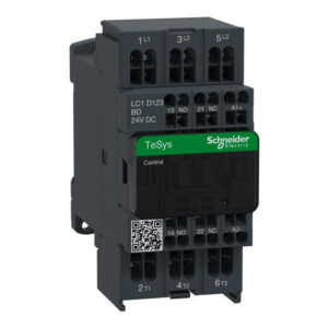 LC1D123BD Schneider - Contacteur tripolaire - 3NO - 12A - Bobine 24Vcc - Auto