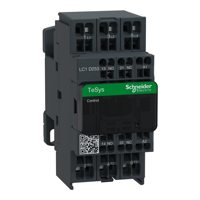 LC1D253P7 Schneider - Contacteur moteur triphasé - 3NO - 25A - Bobine 230Vca - Auto - Tesys LC1D25
