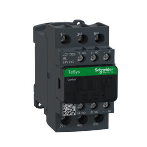LC1D25BL Schneider - Contacteur tripolaire - 3NO - 25A - Bobine 24Vcc basse consommation- Vis - Tesys LC1D25