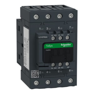 LC1DT80AF7 Schneider - Contacteur tétrapolaire - 4NO - 80A - Bobine 110Vca - Everlink