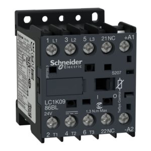 LC1K0986BLS207 Schneider - Mini contacteur tétrapolaire - 2NO+2NF - 20A - Bobine 24Vcc - Cosse