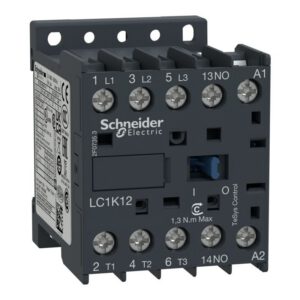 LC1K1210V7 Schneider - Mini contacteur tripolaire - 3NO - 12A - Bobine 400Vca - Vis