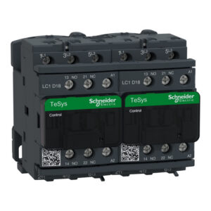 LC2D18E7 Schneider - Contacteur inverseur tripolaire - 3NO - 18A - Bobine 48Vca - Vis