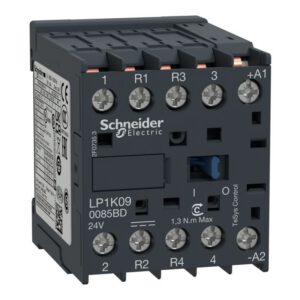 LP1K090085BD Schneider - Contacteur tétrapolaire - 2NO+2NF - 20A - Bobine 24Vcc - Vis