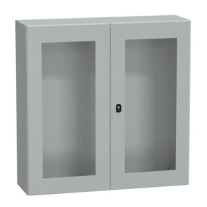NSYS3D101030DT Coffret métallique étanche IP55 - 1000x1000x300 - Porte vitrée - 2 portes - Spacial S3D - Schneider Electri