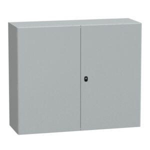 NSYS3D101240DP Coffret métallique étanche IP55 - 1000x1200x400 - 2 portes - plaque fournie - Spacial S3D - Schneider Electr