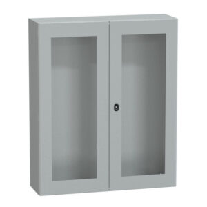 NSYS3D121030DT Coffret métallique étanche IP55 - 1000x1000x300 - Porte vitrée - 2 portes - Spacial S3D - Schneider Electri
