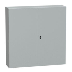 NSYS3D121230DP Coffret métallique étanche IP55 - 1200x1200x300 - 2 portes - plaque fournie - Spacial S3D - Schneider Electr
