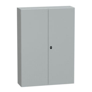 NSYS3D141030DP Coffret métallique étanche IP55 - 1400x1000x300 - 2 portes - plaque fournie - Spacial S3D - Schneider Electr