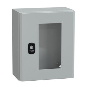 NSYS3D32515T Coffret métallique étanche IP66 - 300x250x150 - Porte vitrée - Spacial S3D - Schneider Electric