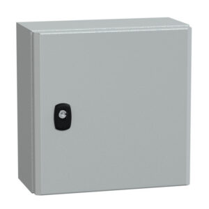 NSYS3D3315P Coffret métallique étanche IP66 - 300x300x150 - plaque fournie - Spacial S3D - Schneider Electric