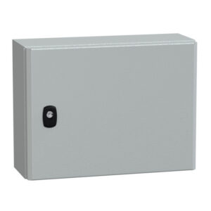 NSYS3D3415P Coffret métallique étanche IP66 - 300x400x150 - plaque fournie - Spacial S3D - Schneider Electric