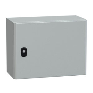 NSYS3D3420P Coffret métallique étanche IP66 - 300x400x200 - plaque fournie - Spacial S3D - Schneider Electric