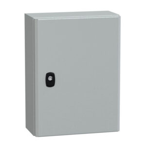 NSYS3D4315P Coffret métallique étanche IP66 - 400x300x150 - plaque fournie - Spacial S3D - Schneider Electric