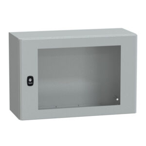 NSYS3D4625T Coffret métallique étanche IP66 - 400x600x250 - Porte vitrée - Spacial S3D - Schneider Electric