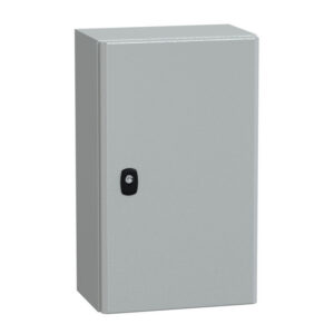 NSYS3D5320P Coffret métallique étanche IP66 - 500x300x200 - plaque fournie - Spacial S3D - Schneider Electric