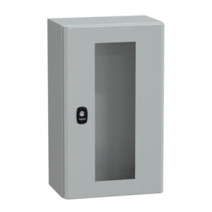 NSYS3D5320T Coffret métallique étanche IP66 - 500x300x200 - Porte vitrée - Spacial S3D - Schneider Electric