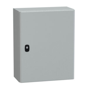 NSYS3D5420P Coffret métallique étanche IP66 - 500x400x200 - plaque fournie - Spacial S3D - Schneider Electric