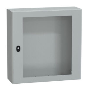 NSYS3D6620T Coffret métallique étanche IP66 - 600x600x200 - Porte vitrée - Spacial S3D - Schneider Electric