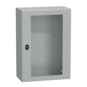 NSYS3D7525T Coffret métallique étanche IP66 - 700x500x250 - Porte vitrée - Spacial S3D - Schneider Electric