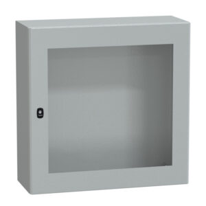 NSYS3D8830T Coffret métallique étanche IP66 - 800x800x300 - Porte vitrée - Spacial S3D - Schneider Electric