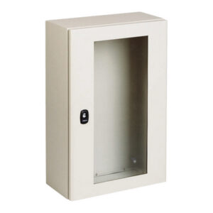 NSYS3DM5415T Coffret métallique étanche IP66 - 500x400x150 - Porte vitrée - Spacial S3D - Schneider Electric