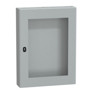 NSYS3DM8615T Coffret métallique étanche IP66 - 800x600x150 - Porte vitrée - Spacial S3D - Schneider Electric