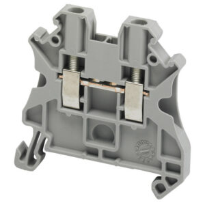 NSYTRV22 Schneider Borne à vis 2,5mm² - passant - 2 points - Section 2,5mm² - Gris