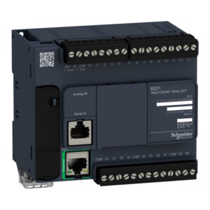 TM221CE24R Automate Schneider Modicon M221 - Contrôleur 24 entrées/sorties TOR - 240Vac - Relais - Port ethernet + série